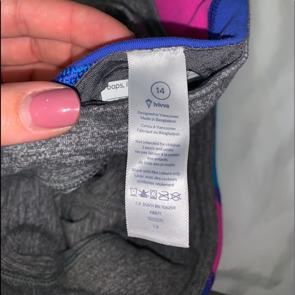 Lululemon Ivivva ruched rhythmic tight grey leggings - Picture 5 of 13